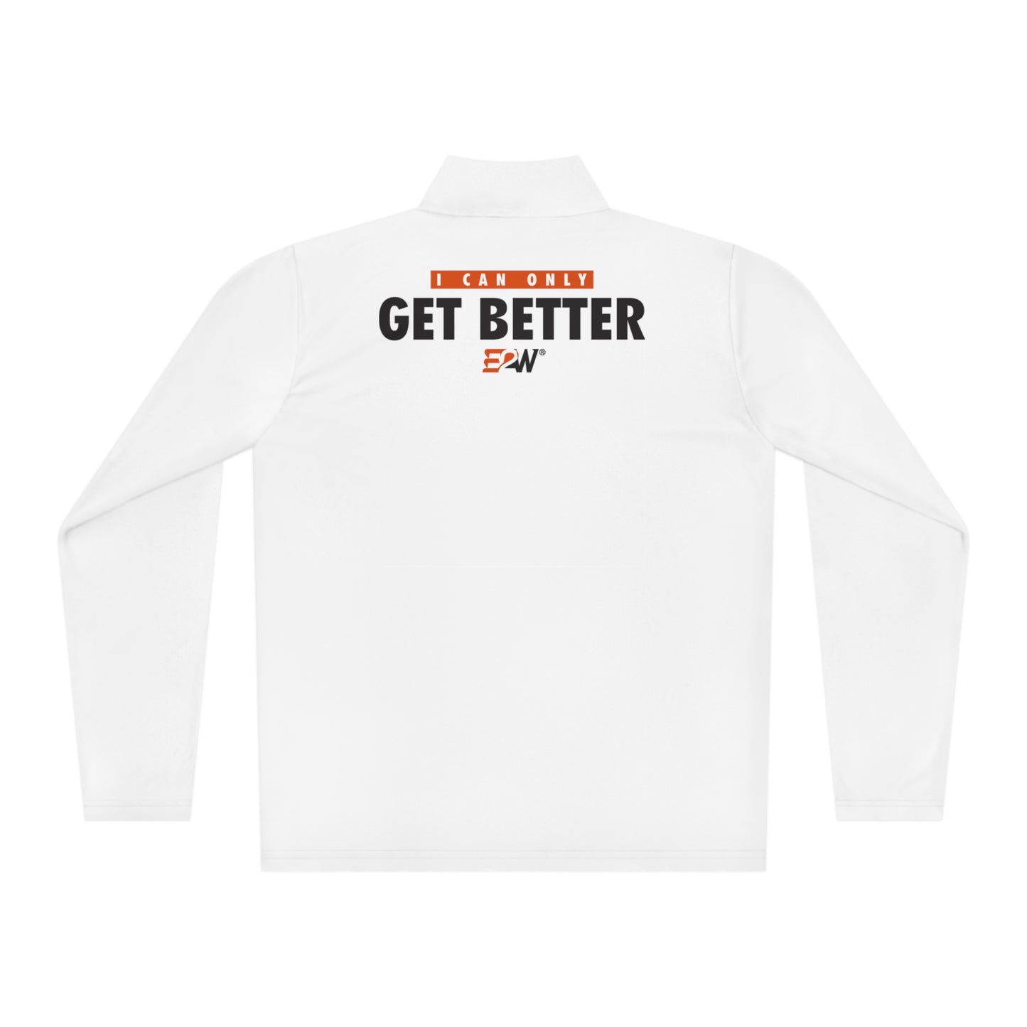 White Unisex Quarter-Zip Pullover