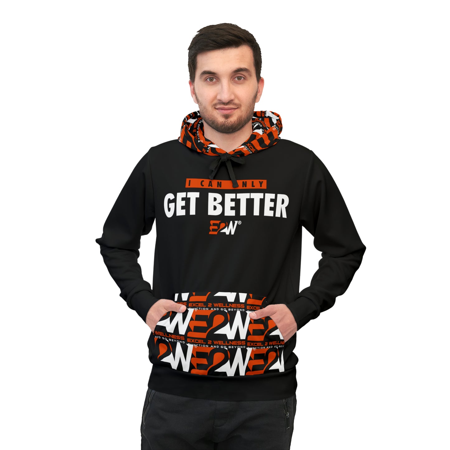 E2W Black Athletic Hoodie