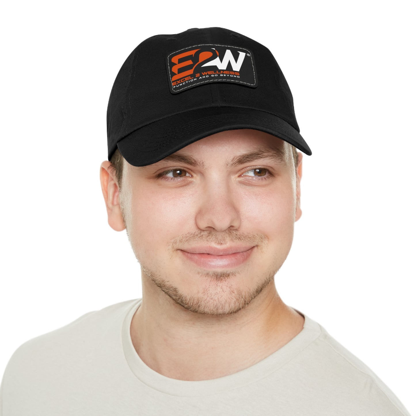 Dad Hat with Leather Patch (Rectangle)