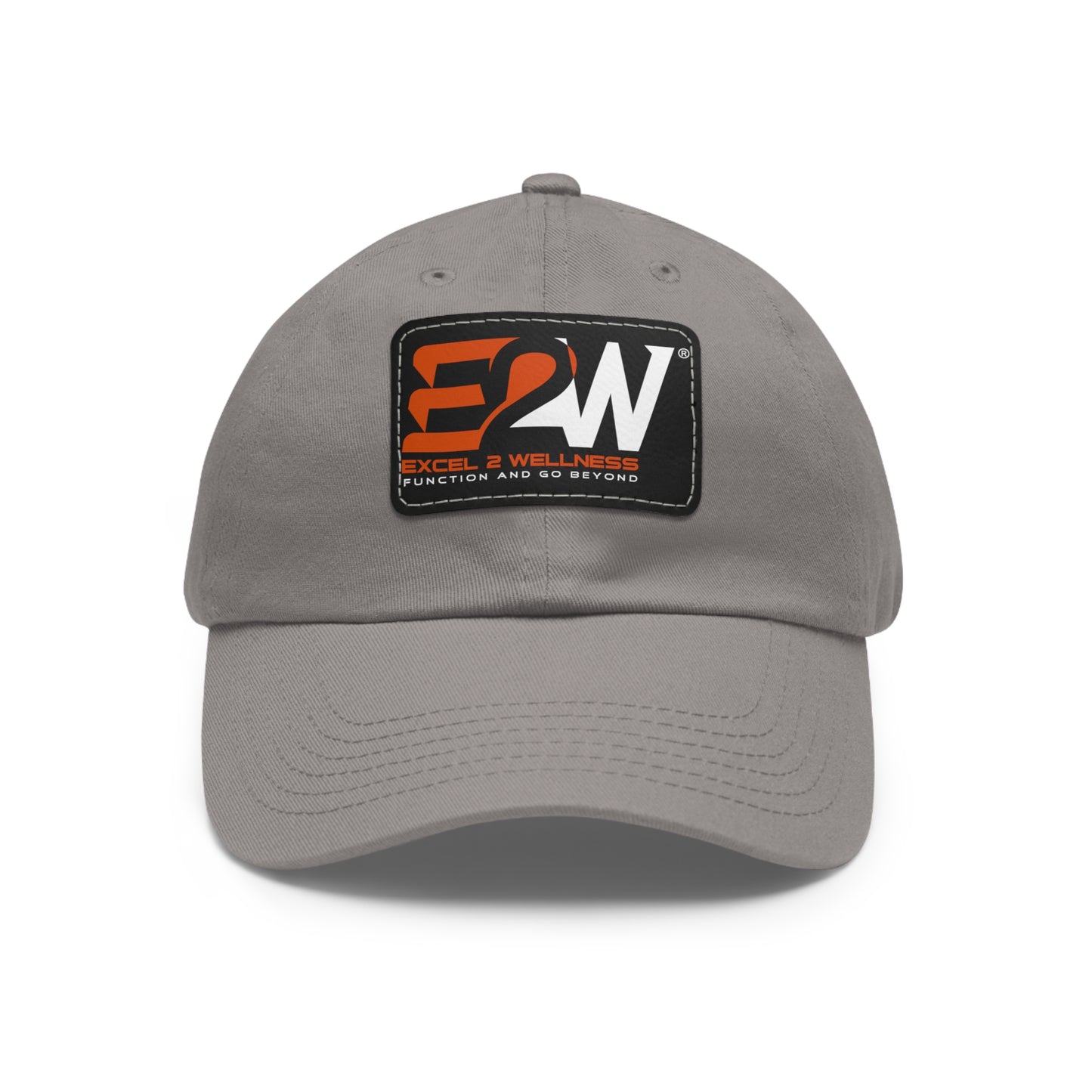 Dad Hat with Leather Patch (Rectangle)