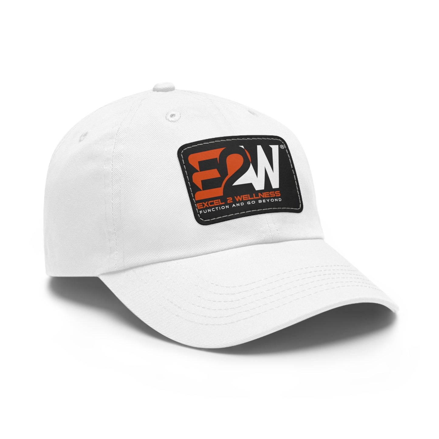 Dad Hat with Leather Patch (Rectangle)
