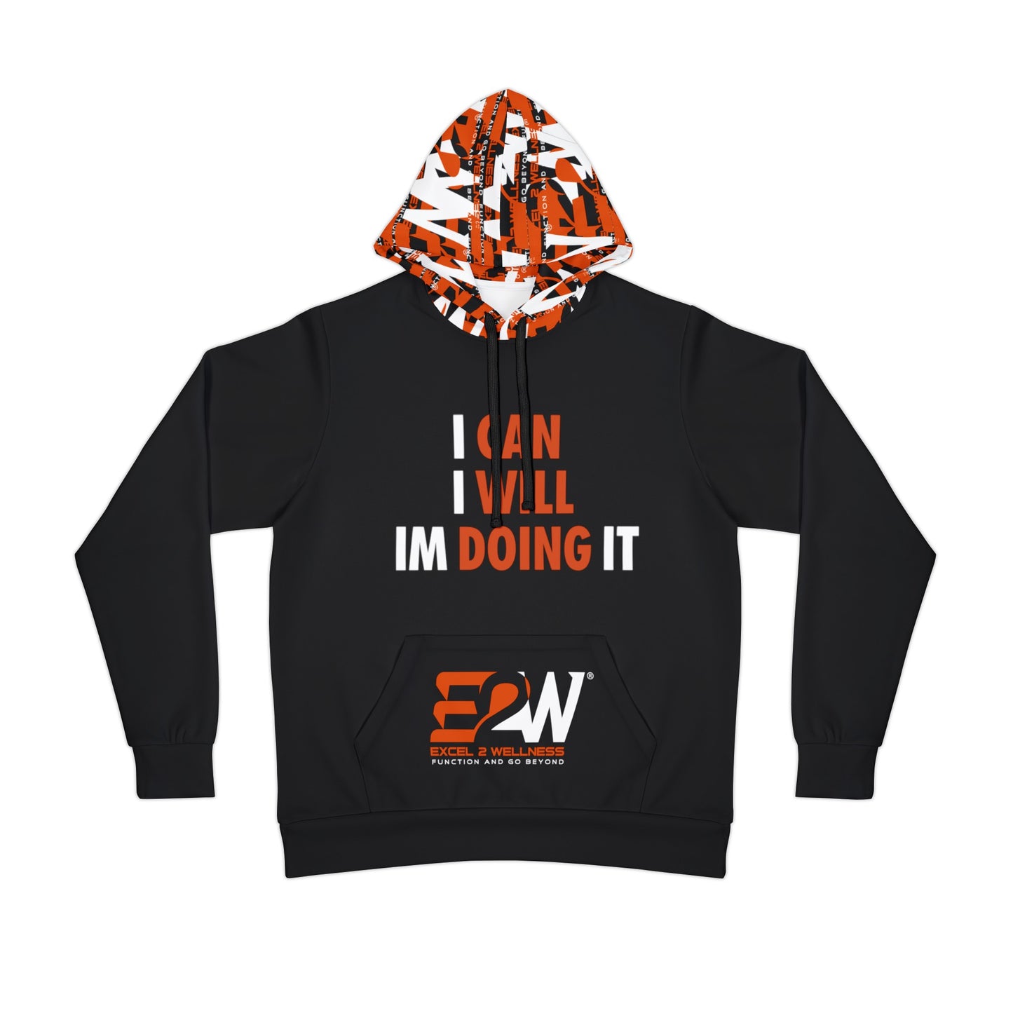 ICIWID_E2W Black Athletic Hoodie