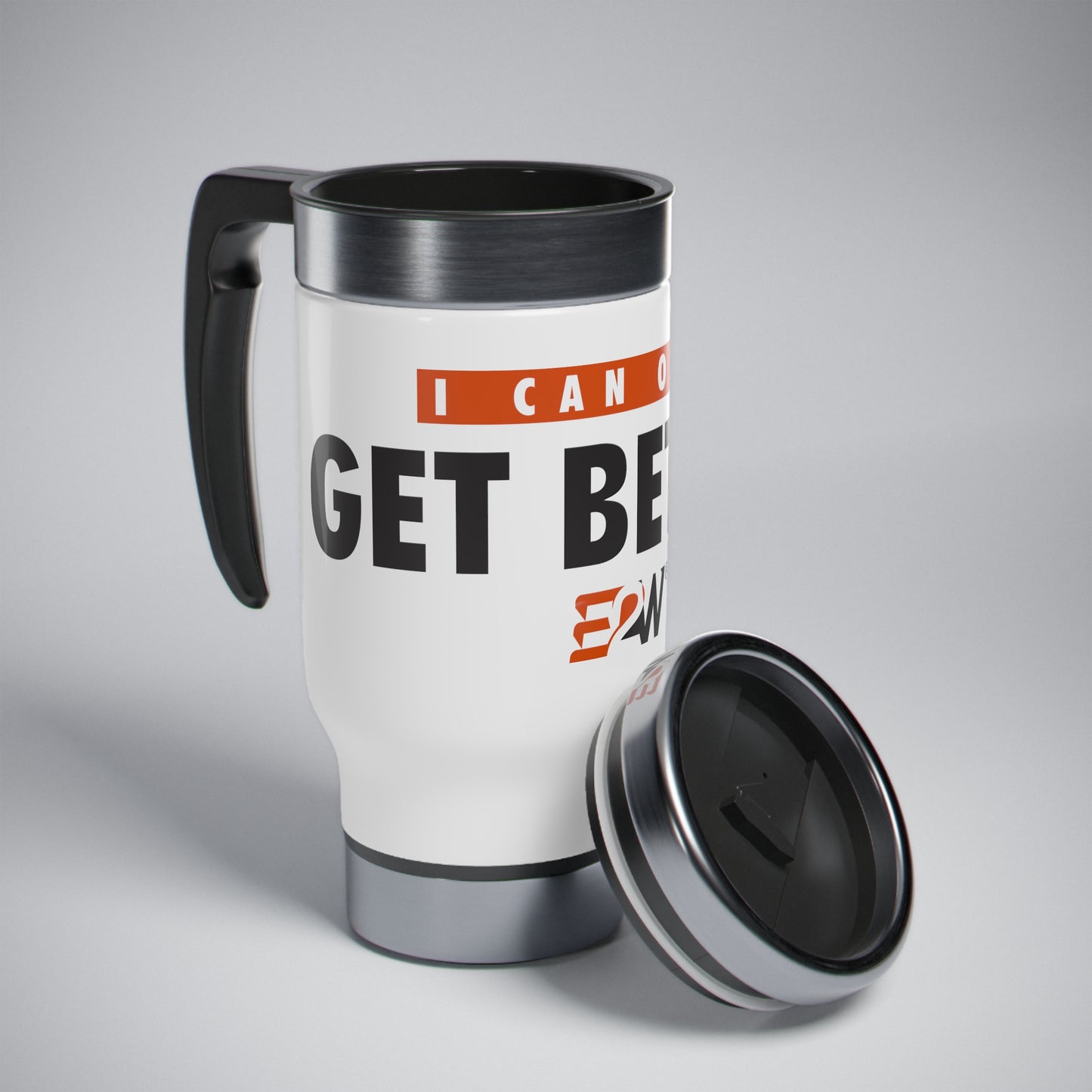 Stainless Steel Travel Mug with Handle, 14oz