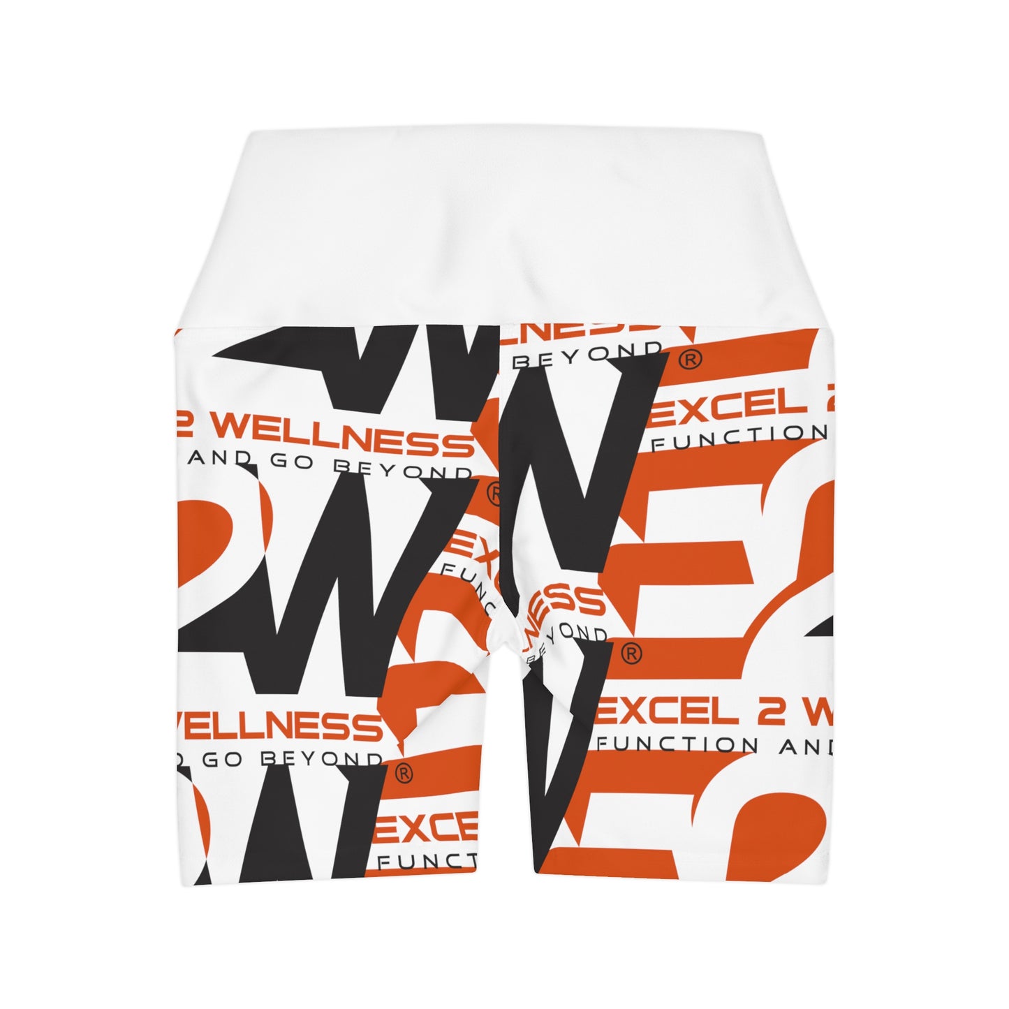 High Waisted Yoga Shorts (AOP)