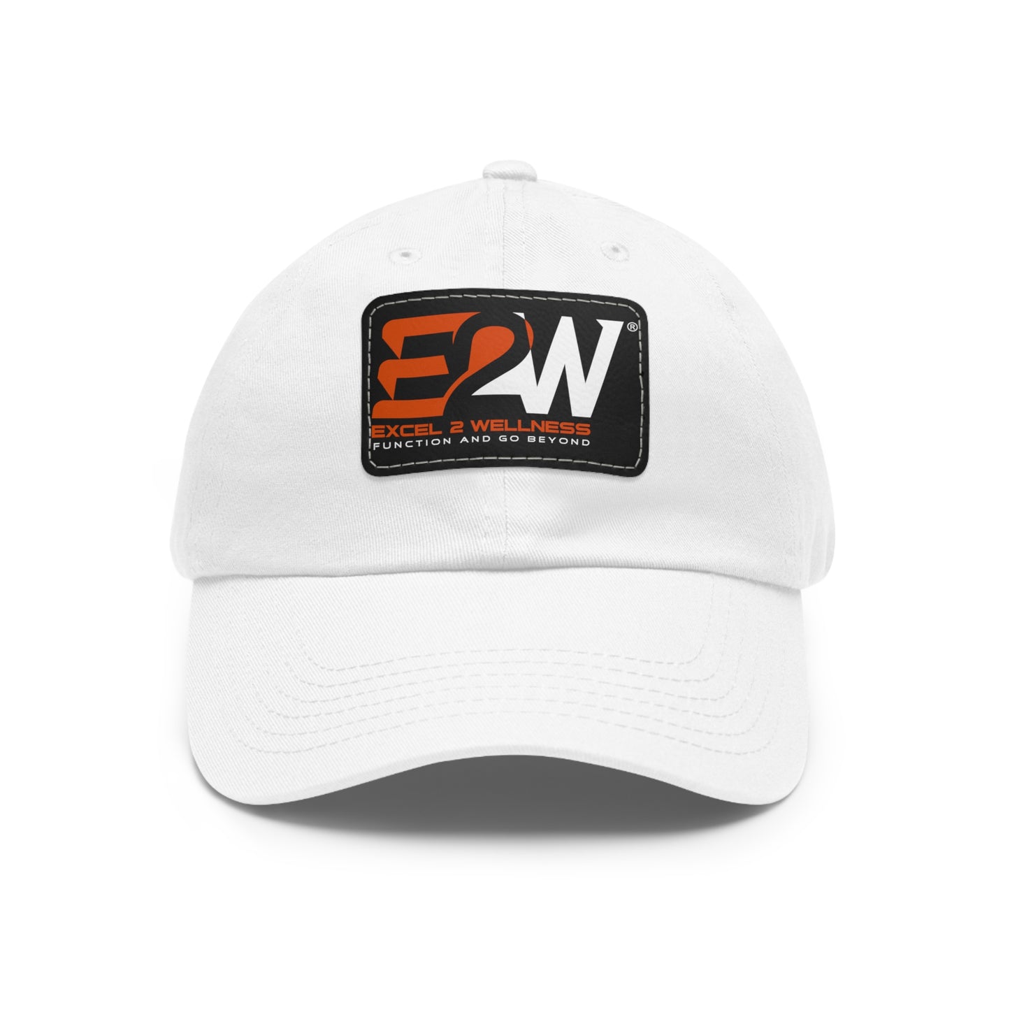 Dad Hat with Leather Patch (Rectangle)