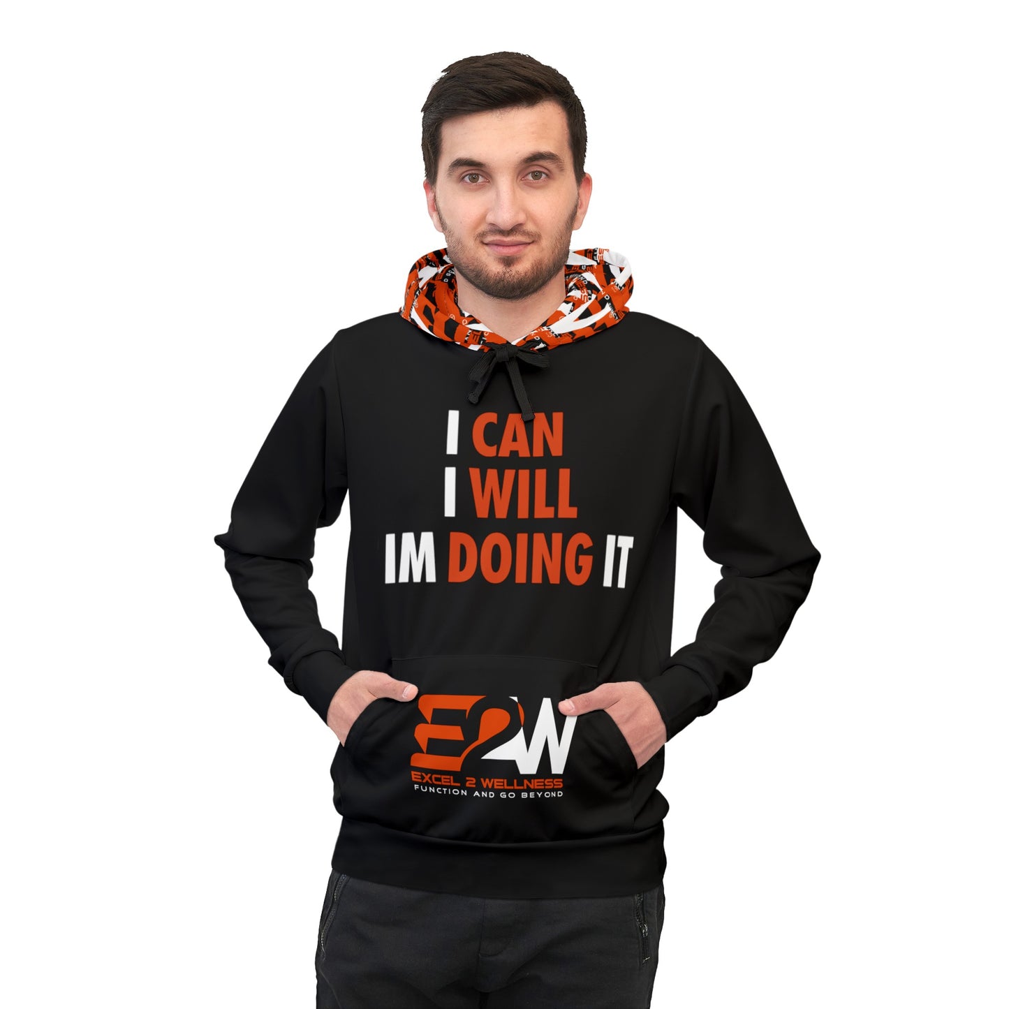 ICIWID_E2W Black Athletic Hoodie