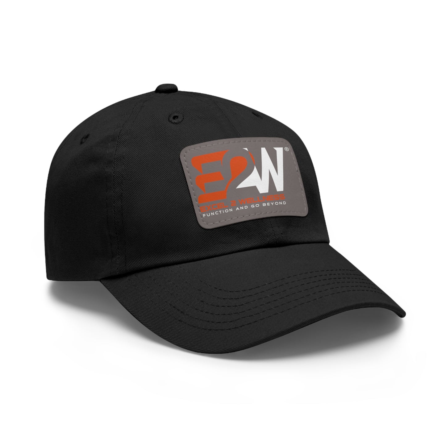 Dad Hat with Leather Patch (Rectangle)