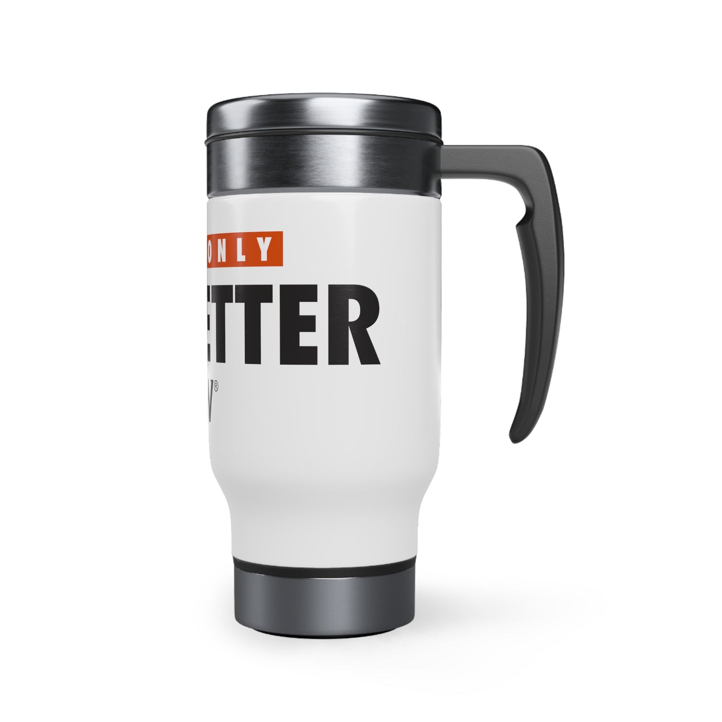 Stainless Steel Travel Mug with Handle, 14oz