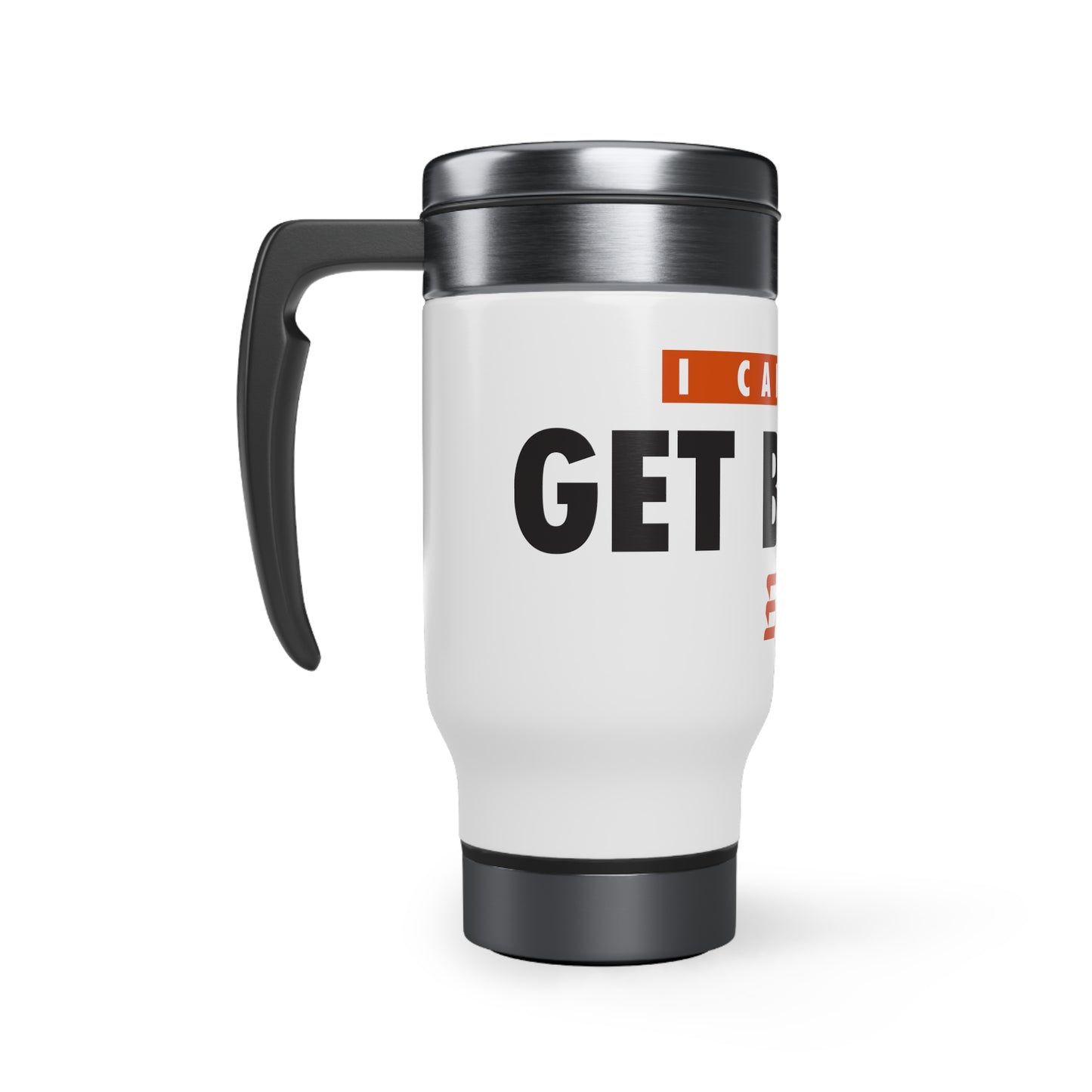 Stainless Steel Travel Mug with Handle, 14oz