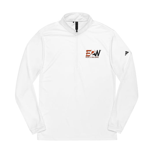 adidas® Embroidered Quarter-Zip Pullover - Lightweight Athletic Hoodie for Active Lifestyle