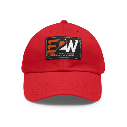 Dad Hat with Leather Patch (Rectangle)