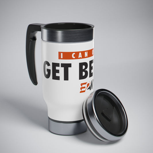 Stainless Steel Travel Mug with Handle, 14oz