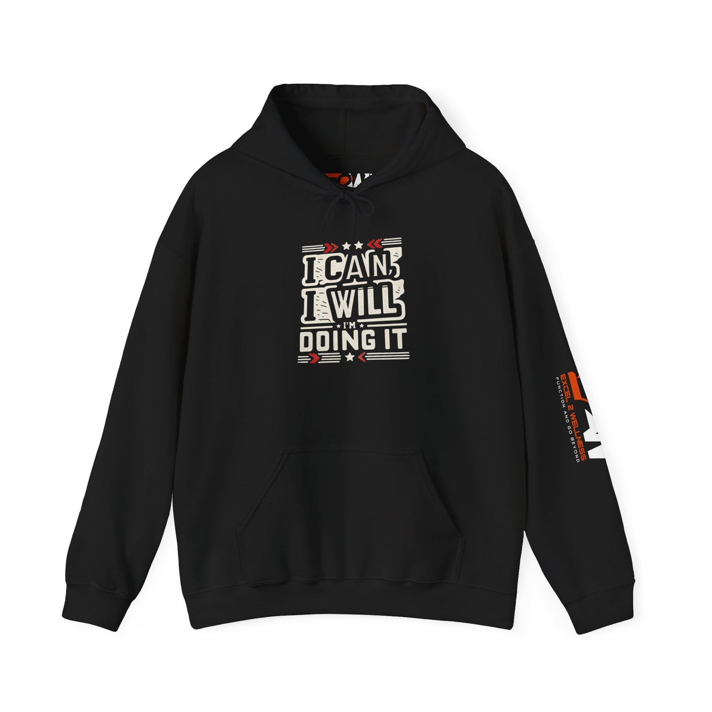 Inspiration & Motivation Hooded Sweatshirt for Fitness Enthusiasts