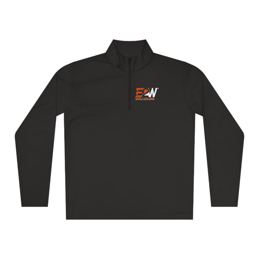 Black Unisex Quarter-Zip Pullover